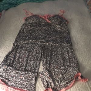 “Jenni” Leopard print intimates PJ’s